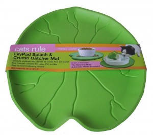 Cats Rule Lilypad Splash and Crumb Catcher Mat