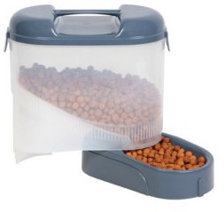 Bergan Pet Feeder Travel Grey