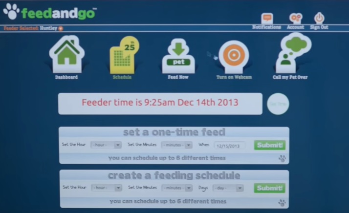 Feed and Go Feeding Options