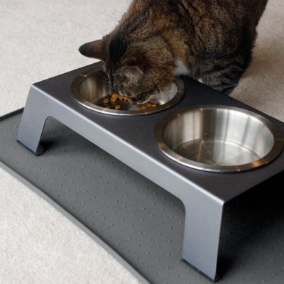 feeder petfusion cat pet elevated anodized aluminum petslady