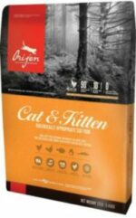 Photo of a bag of Orijen dry cat food made in USA