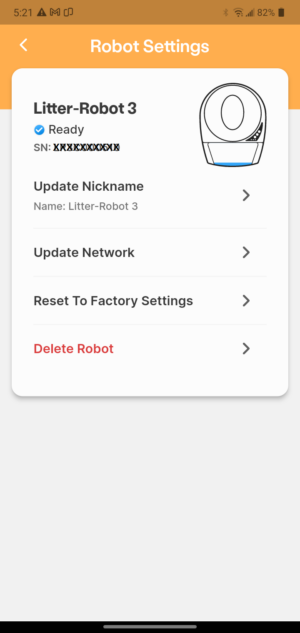 SETTINGS of the Robot 3