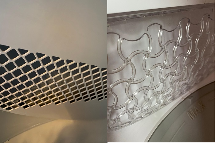 Litter-Robot 4 vs SmartSpin sifting screens side-by-side comparison